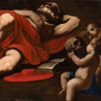Caravaggesque school (XVII) - Saint Jerome