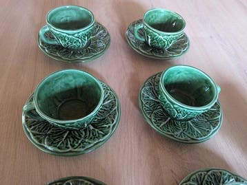 Koffieservies voor 6 (9) - Keramiek, Glazuur