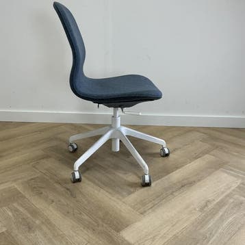 Ikea Langfjall  bureaustoel, blauw -wit, Bureaustoel