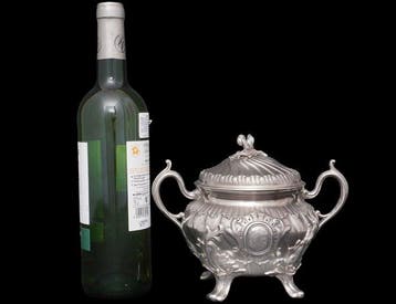 Pot à sucre - French Monumental .950 Silver & Vermeil Sugar