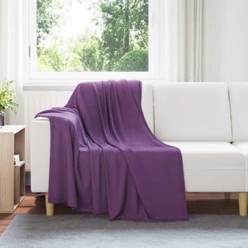 vidaXL Dekentjes 24 st Paars 170 x 130 cm 7.43 kg Fleece, Huis en Inrichting, Verzenden, Nieuw