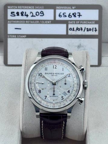 Baume & Mercier - Capeland Automatic Chronograph - 65687 -, Nieuw