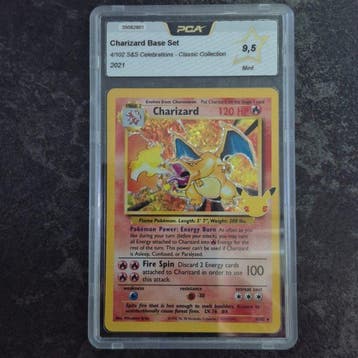 3 Graded card - Charizard, Blastoise, Venusaur 4/102, 2/102,, Nieuw