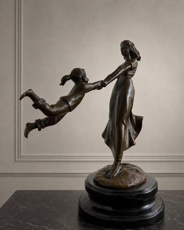 Milo (1919-1978) - after - sculptuur, Moeder met kind in