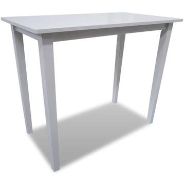 vidaXL Bartafel hout wit, Verzenden