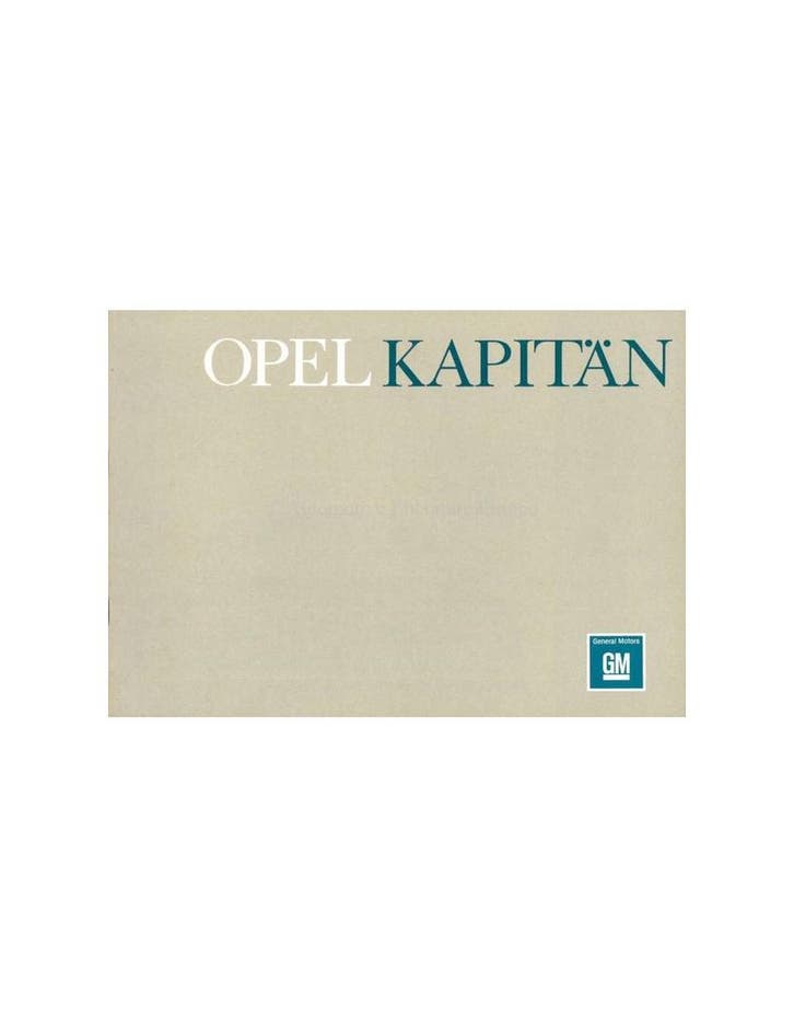 1964 OPEL KAPITÄN BROCHURE NEDERLANDS, Boeken, Auto's | Folders en Tijdschriften