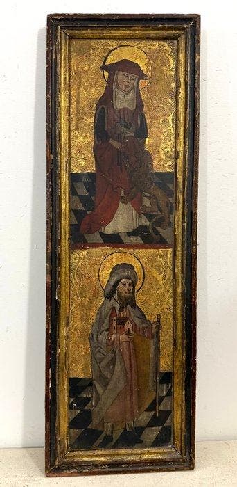 Scuola della Germania meridionale (XV) - Quattro santi –, Antiek en Kunst