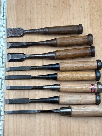 Ensemble de gouges à bois japonaises YC199 – Outils
