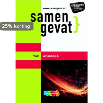 Wiskunde A / vwo / Samengevat 9789006078794 F.C. Luijbe, Verzenden, F.C. Luijbe