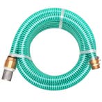 vidaXL Zuigslang met messing koppelingen 7 m 25 mm groen, Verzenden