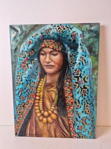 Louis Nagelkerke (1949-) - Indiaan girl.