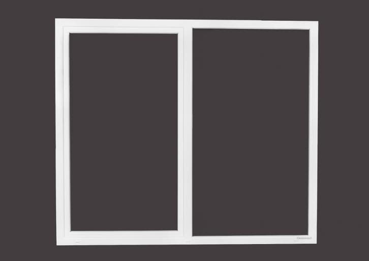 PVC kiepschuifpuien-kiep b200xh215 cm Wit R, Doe-het-zelf en Bouw, Glas en Ramen, Dubbelglas, Nieuw, Gevelraam of Ruit, 160 cm of meer