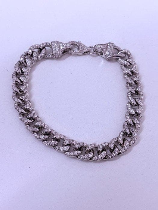 Zonder minimumprijs - Armband Zilver Saffier - Grumetta, Handtassen en Accessoires, Armbanden