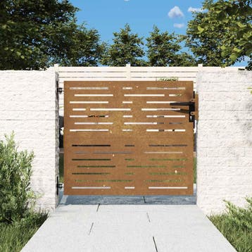 vidaXL Poort 85x75 cm vierkant cortenstaal, Verzenden, Nieuw