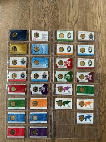 Vaticaan. 50 Cents 2011/2019 (29 Coincards)