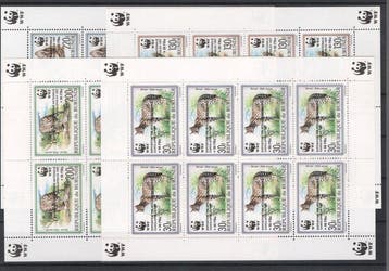 Burundi 1992 - Burundi 1992 wwf dieren postfris., Gestempeld