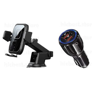 Qi Draadloze Autolader  met Quick Charge 3.0 Adapter -, Verzenden