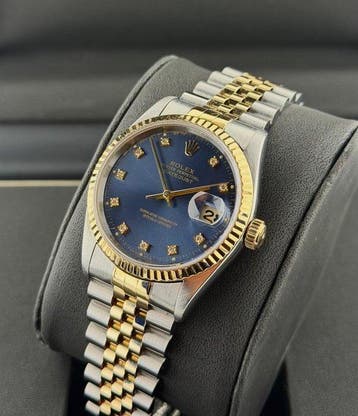 Rolex - Datejust - Blue Factory Diamond Dial - 16233 - Heren, Nieuw