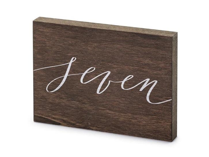 Tafelnummer Seven 18cm, Hobby en Vrije tijd, Feestartikelen, Nieuw, Verzenden