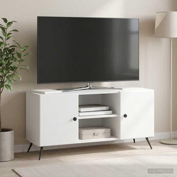 vidaXL TV Kast Wit 102 x 34,5 x 50 cm Bewerkt hout, Verzenden, Nieuw