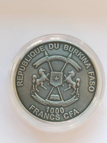 Burkina Faso. 1000 Francs CFA 2016, 1 Oz (Zonder