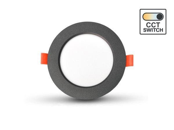 Veiling - 50x 4.9W CCT 3 kleur Inbouwspot watredicht zwart, Autos : Pièces & Accessoires, Éclairage