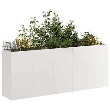 vidaXL Plantenbak 200x40x80 cm roestvrij staal, Verzenden