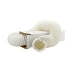 Flexibele slang WIT PVC - Ø100 - lengte 10 meter, Doe-het-zelf en Bouw, Verzenden, Nieuw
