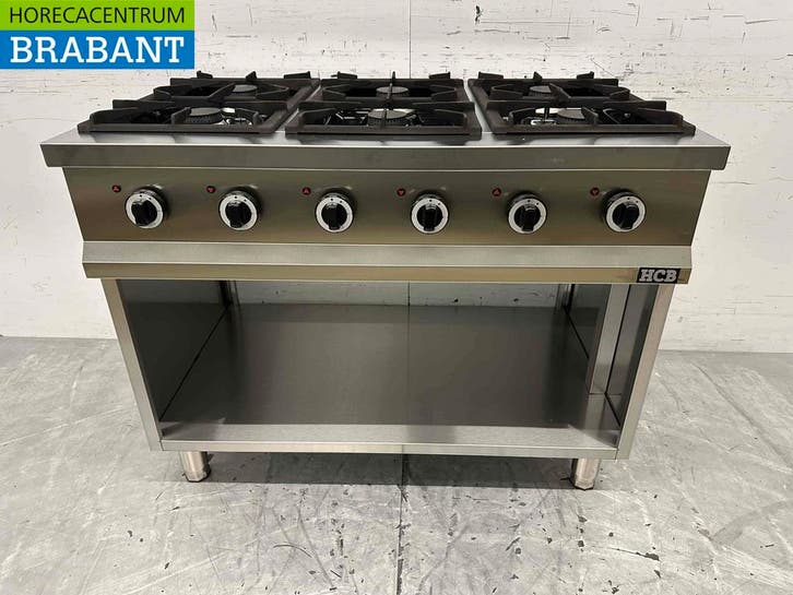 Cuisinière à gaz 6 feux en acier inoxydable Série 700 110 cm, Articles professionnels, Horeca | Autre, Envoi