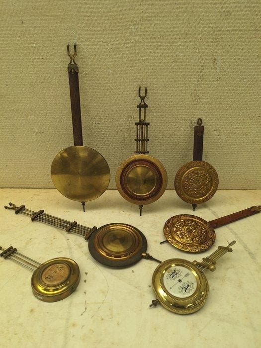 Klok - Koper - 1850-1900, Antiek en Kunst, Antiek | Klokken
