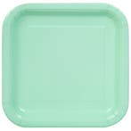 Borden Vierkant Mintgroen 23cm 14st, Verzenden