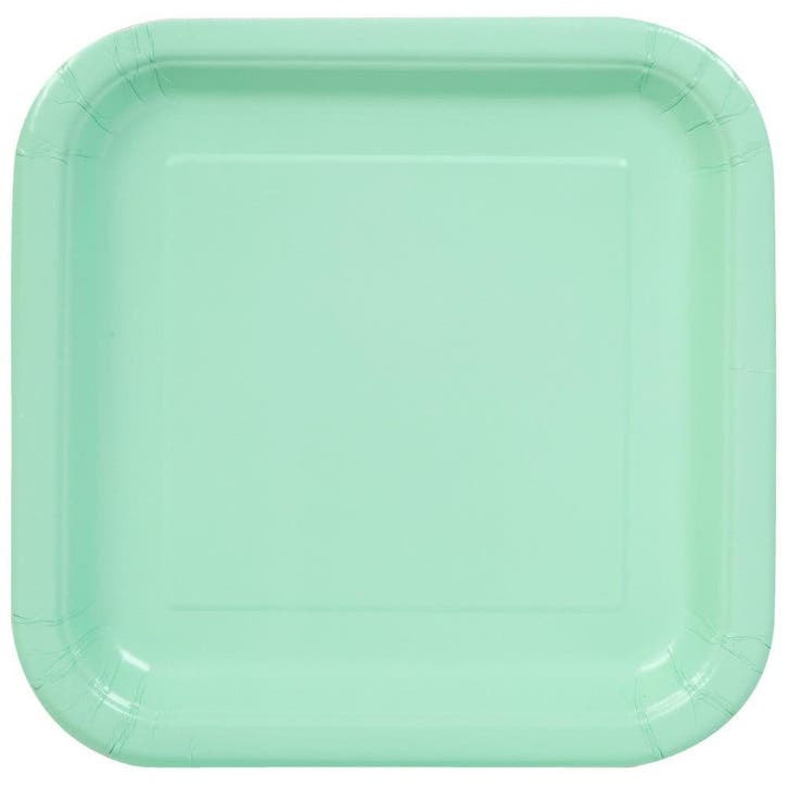 Borden Vierkant Mintgroen 23cm 14st, Hobby & Loisirs créatifs, Articles de fête, Envoi