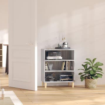 vidaXL Dressoir 57x35x70 cm spaanplaat grijs sonoma, Verzenden