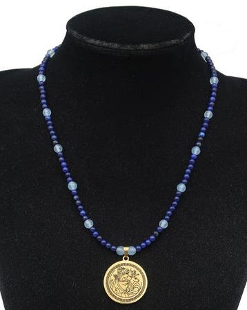 Lapis lazuli - Collier van Artemis – De Jachtgodin van de