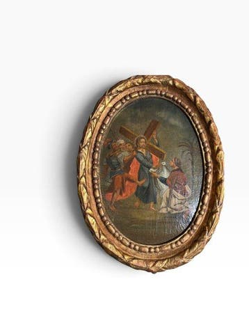 Vlaamse school - Statie VI kruisweg Sint - Veronica - 40 cm