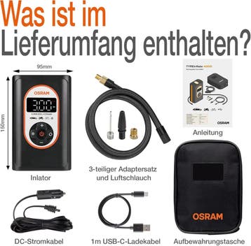 OSRAM TYREinflate 4000, oplaadbare en draadloze bandenpom..., Ophalen of Verzenden