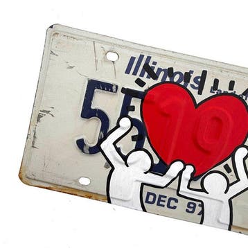 PAAPI (1986) - Love you Two (Keith Haring) x License Plate