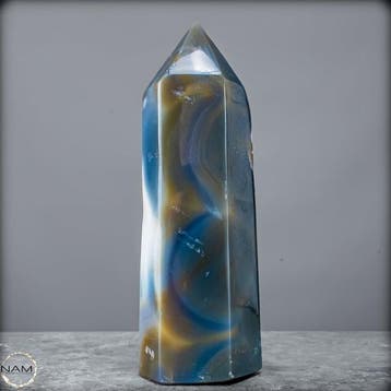 Obélisque exclusif Orca Achat – Pointe de cristal