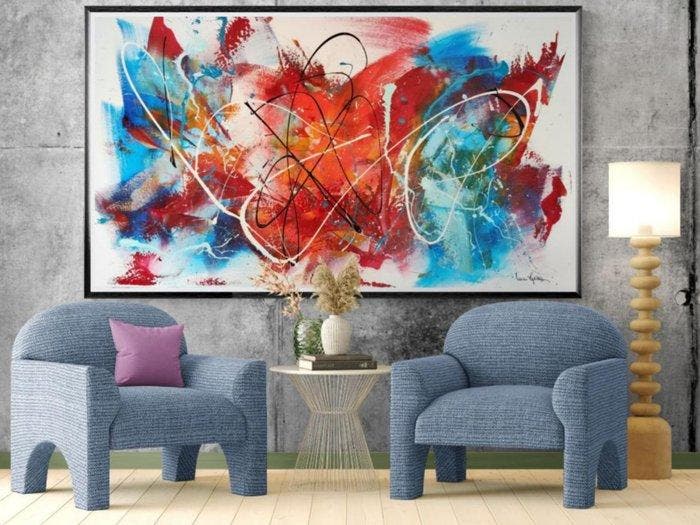 Luc Mora - The red dog - XXL, Antiek en Kunst, Kunst | Designobjecten