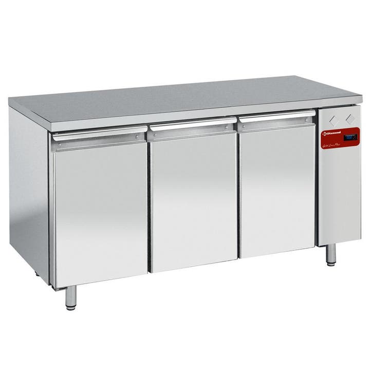 Koeltafel, geventileerd, 3 deuren GN 1/1, (zonder groep), Zakelijke goederen, Horeca | Keukenapparatuur, Koelen en Vriezen, Verzenden