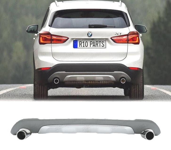Diffuseur Pour Bmw X1 F48 15- Look M + Embouts Déchappement, Autos : Pièces & Accessoires, Carrosserie & Tôlerie, Envoi