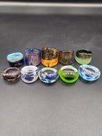 Themacollectie - Set van 10 ringen van Murano-glas –