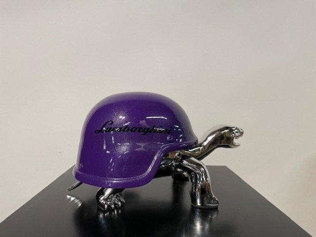 Van Apple - Lamborghini - The Silver Peace Turtle, Antiek en Kunst, Kunst | Designobjecten