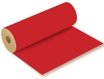 Bloemenpapier cadeaupapierkraftpapier Rood rol 50 cm x 3 kg, Nieuw