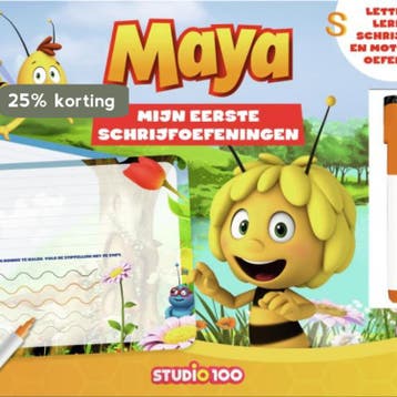 Maya: kartonboek - Mijn eerste schrijfoefeningen Studio 100, Verzenden, Studio 100
