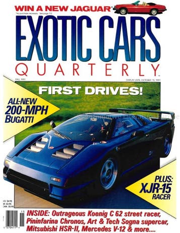 1991 ROAD AND TRACK EXOTIC CARS QUARTERLY VOL.2, NR.3 (FALL, Nieuw