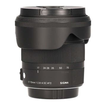Sigma 17-70mm F/2.8-4 DC OS HSM (Canon) met garantie, Ophalen of Verzenden, Gebruikt