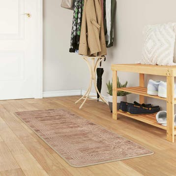 vidaXL Tapijt Runner MARSA Wit 50 x 100 cm Polyester en PVC, Verzenden, Nieuw