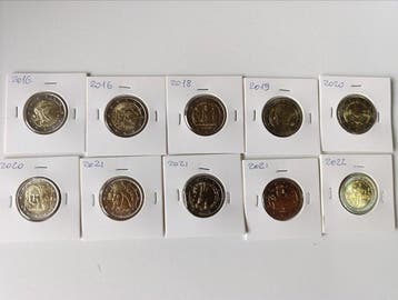 Italië. 2 Euro 2016/2026 (20 monete) (Zonder minimumprijs)