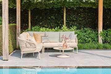 SUNS Tosca loungeset camel sand (ZONDER TAFEL)  SALE |, Nieuw
